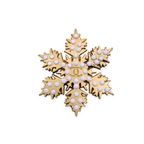 broche chanel flocon neige
